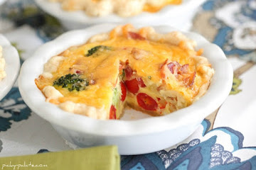 Mini Broccoli, Cheddar & Bacon Quiche