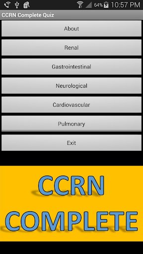 CCRN Complete Quiz Version 2.0