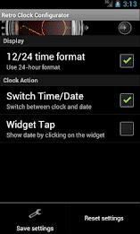 Retro clock. Nixie. Widget poster 3