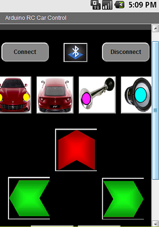 Arduino RC Car Control Screen 2