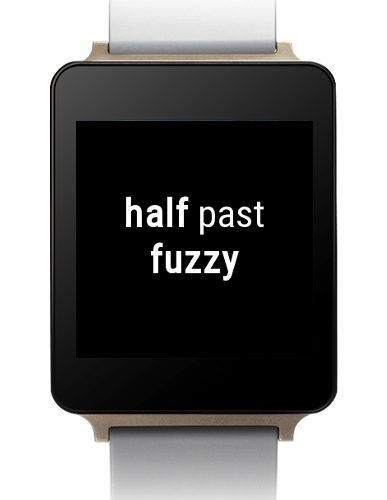 Half Past Fuzzy Watch Face