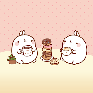 Download Molang Teatime Atom Theme 3.0 APK for Android