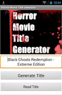 Free Horror Movie Title Generator APK