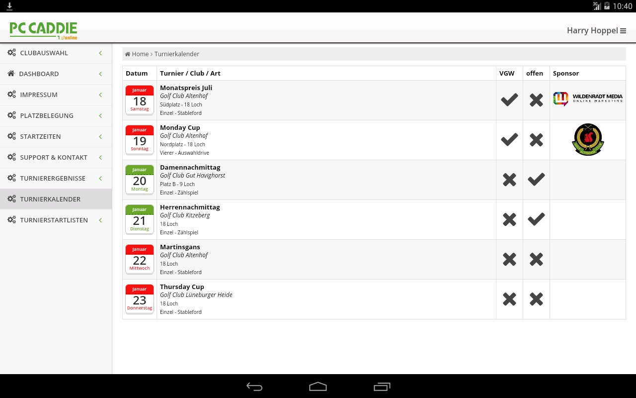 smart caddie app