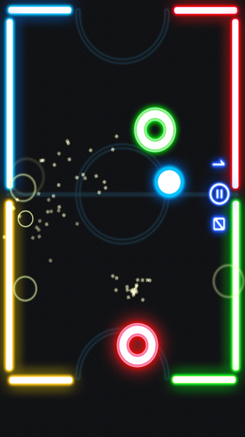   Glow Air Hockey- 스크린샷 