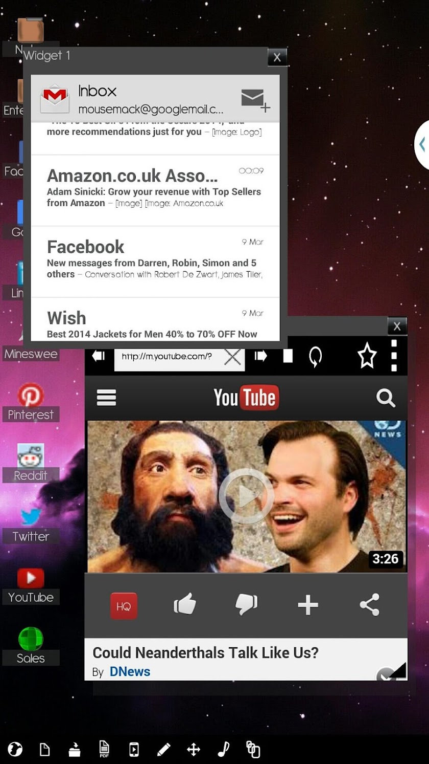 Multiscreen Multitasking THD Screen 3