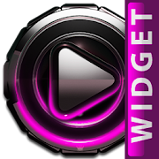 Poweramp skin widget Pink Glow