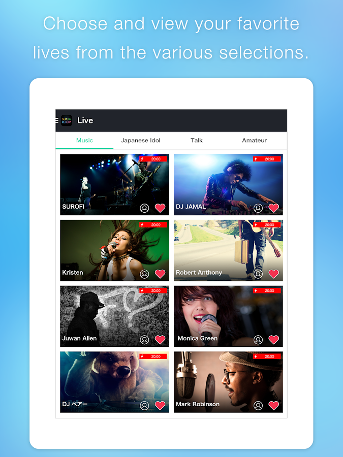 SHOWROOM live streaming Android Apps on Google Play