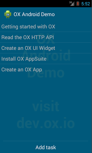 OX Android Demo