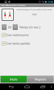 Screenshot dell'applicazione Android 7min Full Workout