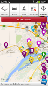 Auto karta srbije i crne gore sa daljinarom