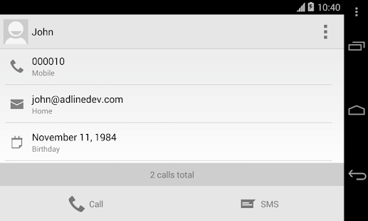 ExDialer Android 4.4 KitKat - screenshot thumbnail