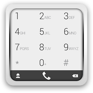 exDialer KitKat Gray theme logo