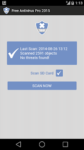 Antivirus Pro 2015 - náhled