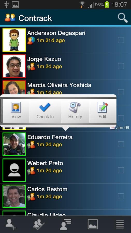 Contrack - Personal Networking - screenshot