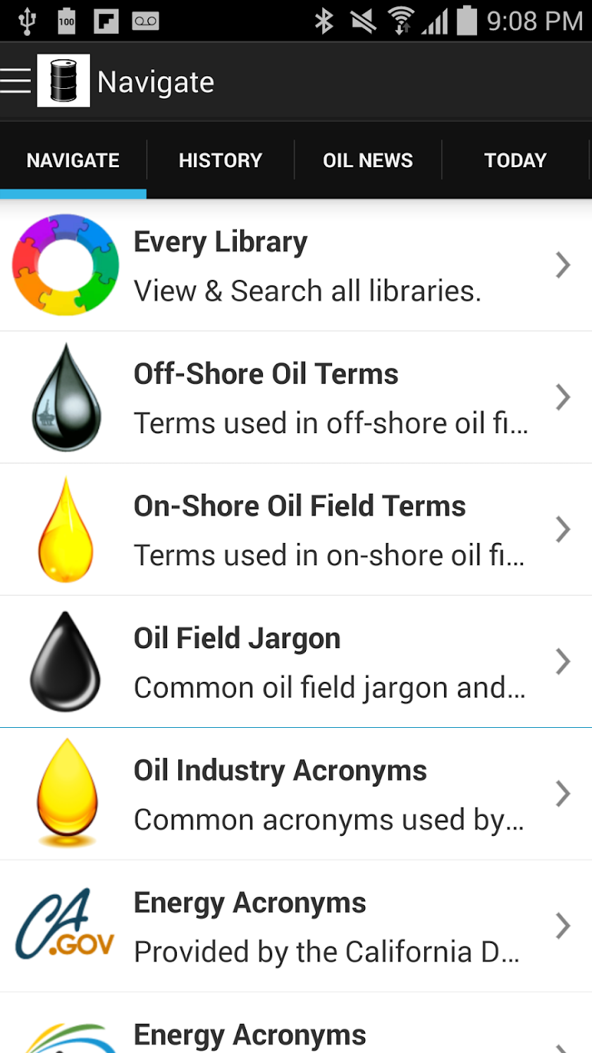 5,000 Oil and Gas Terms Screen 1