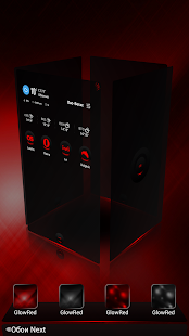 Next Launcher Theme GlowRed Screenshots 2
