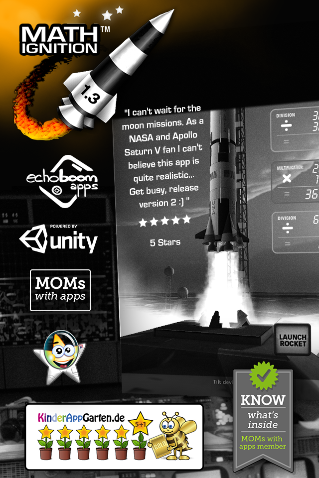 Rocket Math Ignition Screen 1