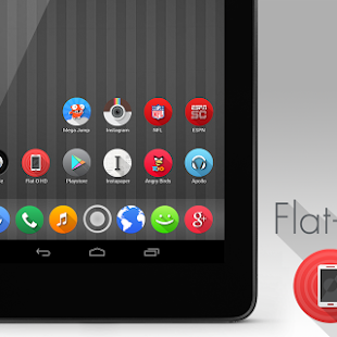 Flat-O HD Apex Nova ADW Theme v3.2 APK