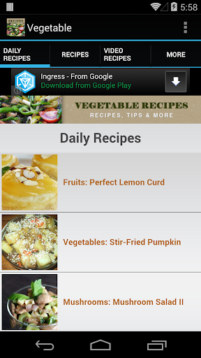 Vegetable Recipes