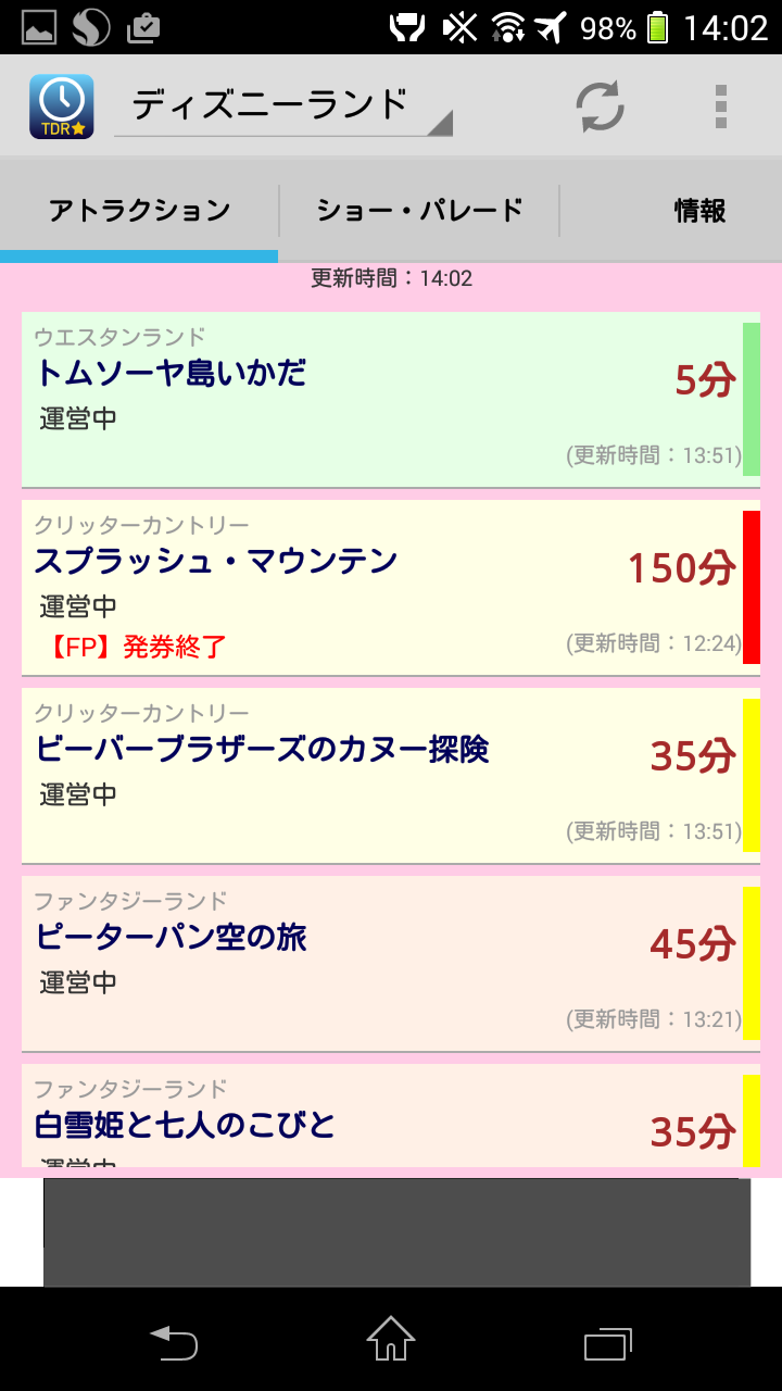 Android application TDR Wait Time Check screenshort
