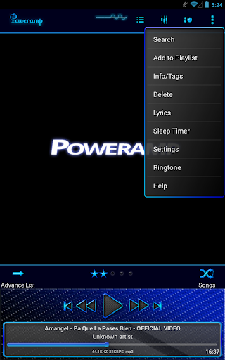 免費下載個人化APP|Poweramp Skin Blue Neon app開箱文|APP開箱王