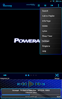 Poweramp Skin Blue Neon APK صورة لقطة الشاشة #8