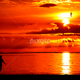 Fishing Man by Christo Ch -  