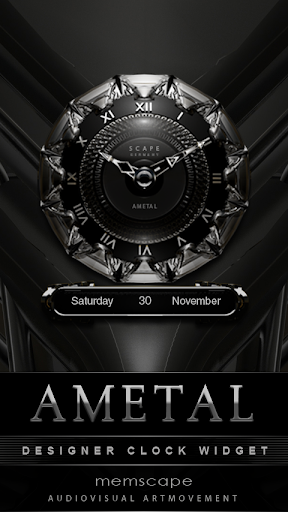 AMETAL Designer Clock Widget