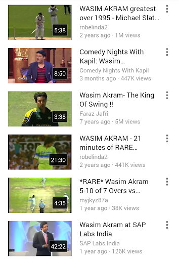 Best Of Wasim Akram Videos