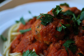 Fish &quot;Meatballs&quot; in Spicy Red Pepper Sauce