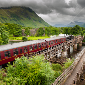 Steam train by Miroslav Havelka - Transportation Railway Tracks