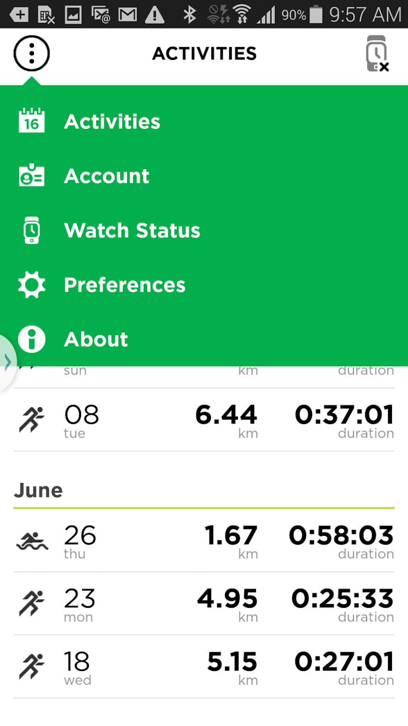 TomTom MySports Screen 3