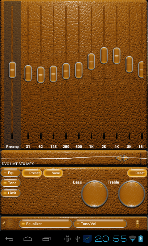 Poweramp skin orange lizard Screen 3