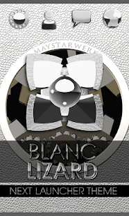 Lastest white liz Next Launcher Theme APK
