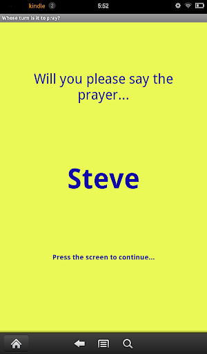 【免費娛樂App】Whose turn is it to pray?-APP點子