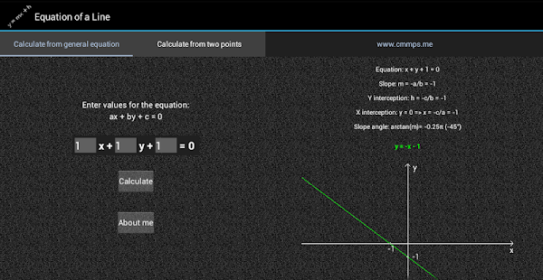 Equation of a line Screenshots 0