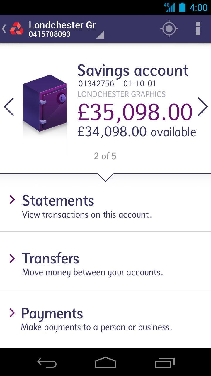 NatWest Business Banking Screen 2