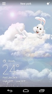 Mr Rabbit GO Weather Theme