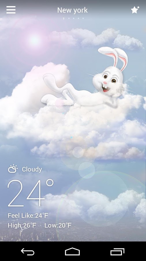 Mr Rabbit GO Weather Theme — приложение на Android