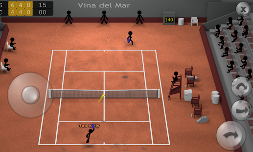 Screenshot 2 for Stickman Tennis 1.9 MOD APK Unlimited Money