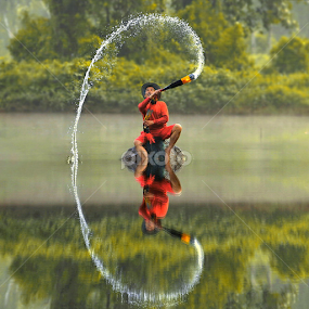 A steady stream of happiness  by DODY KUSUMA  - People Professional People