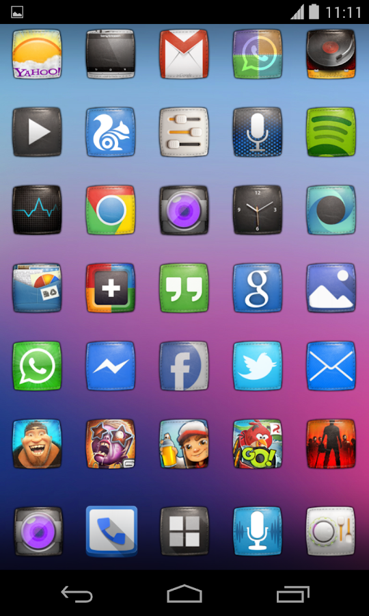 Purity(APEX NOVA KITKAT THEME) - screenshot