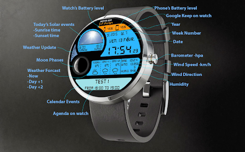 JefDesign Weather Watchface Screenshots 0