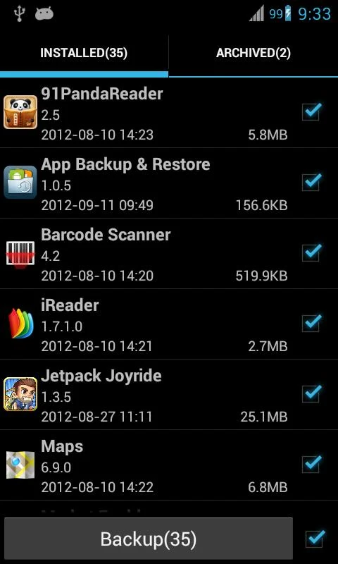 Super Backup : SMS & Contacts - screenshot