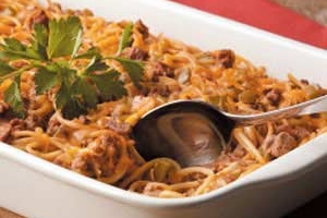 Cheesy Spaghetti Bake