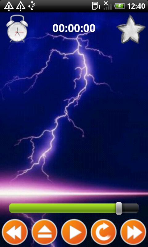 Android application Thunder Sounds Sleep Sounds screenshort
