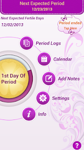 My Period Tracker Calendar