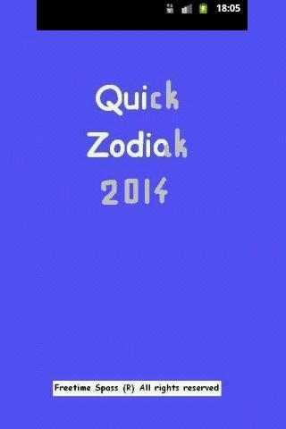 Quick Horoscope Zodiac 2014