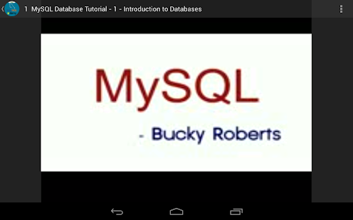 Learn MySQL Database Tutorials - screenshot thumbnail